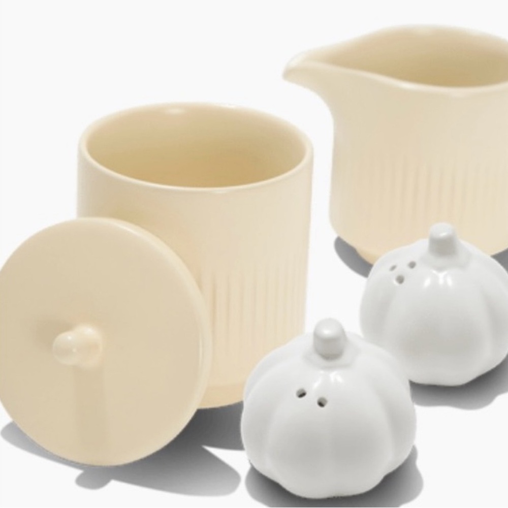 Cream Ceramic Kitchen Set